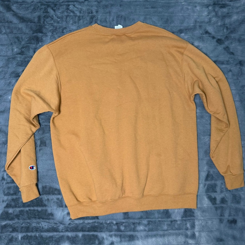 Champion Sweatshirt Mens XL Tan US Marines 1775 Graphic Crewneck Eco Fleece - Picture 7 of 8
